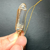 Lemurian Quartz Crystal Pendant
