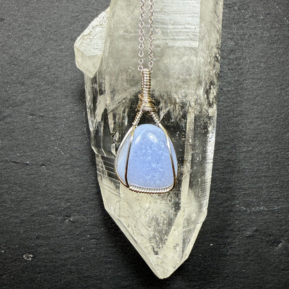 Blue Lace Agate Pendant