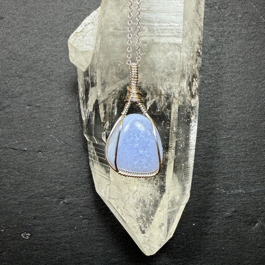 Blue Lace Agate Pendant