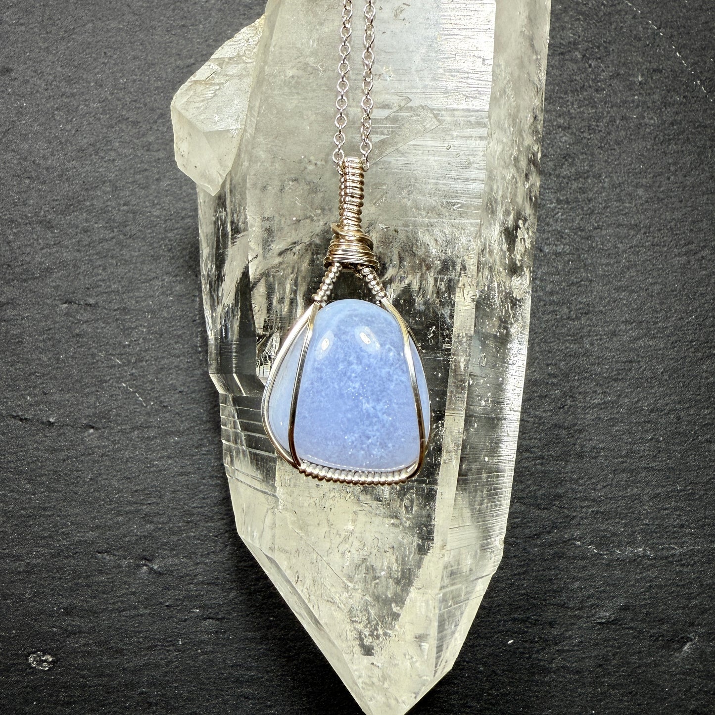 Blue Lace Agate Pendant