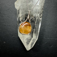 Golden Healer Quartz Crystal Pendant