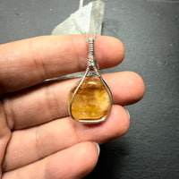 Golden Healer Quartz Crystal Pendant