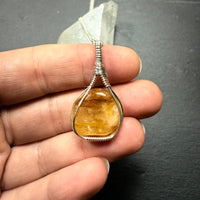 Golden Healer Quartz Crystal Pendant