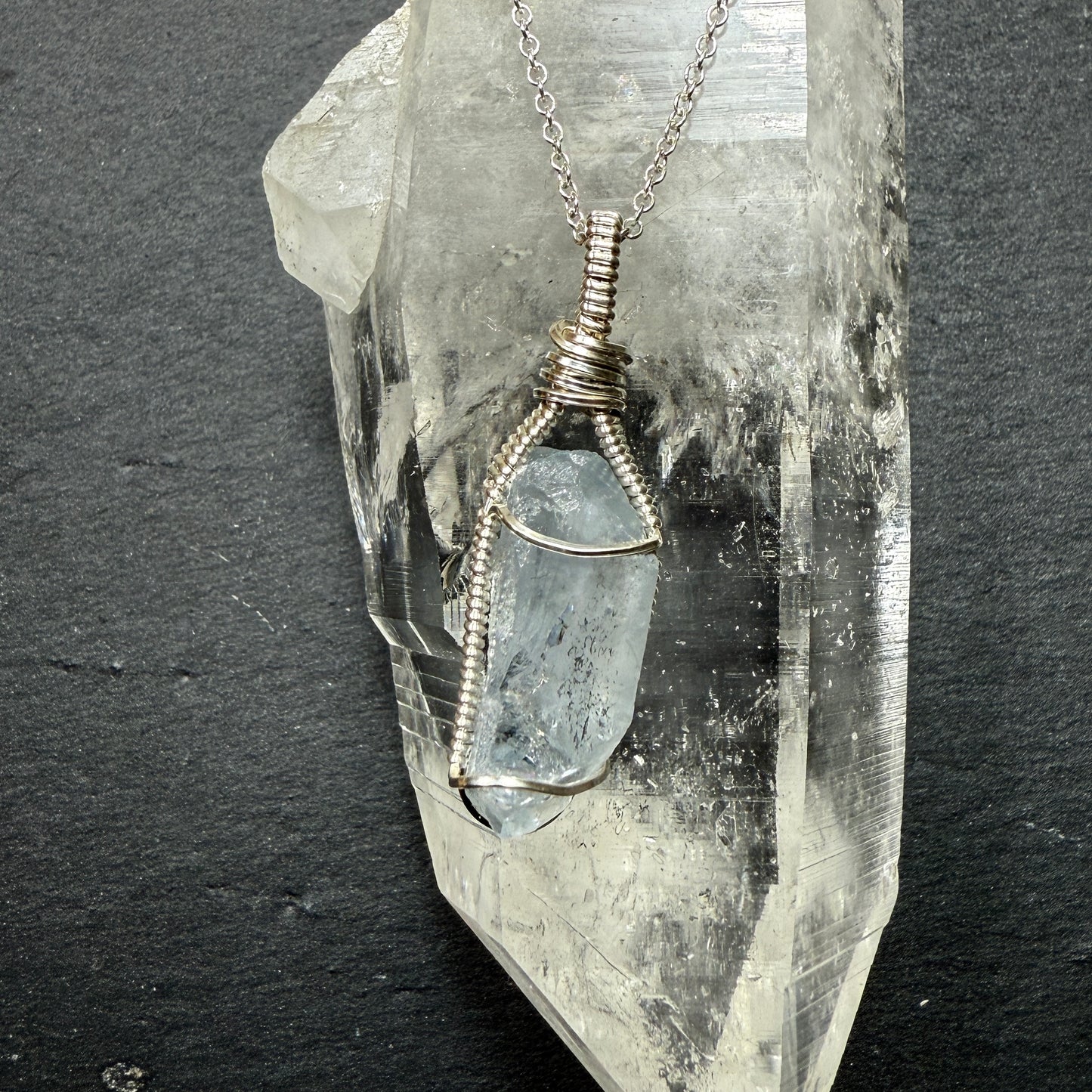 Celestite Crystal Pendant