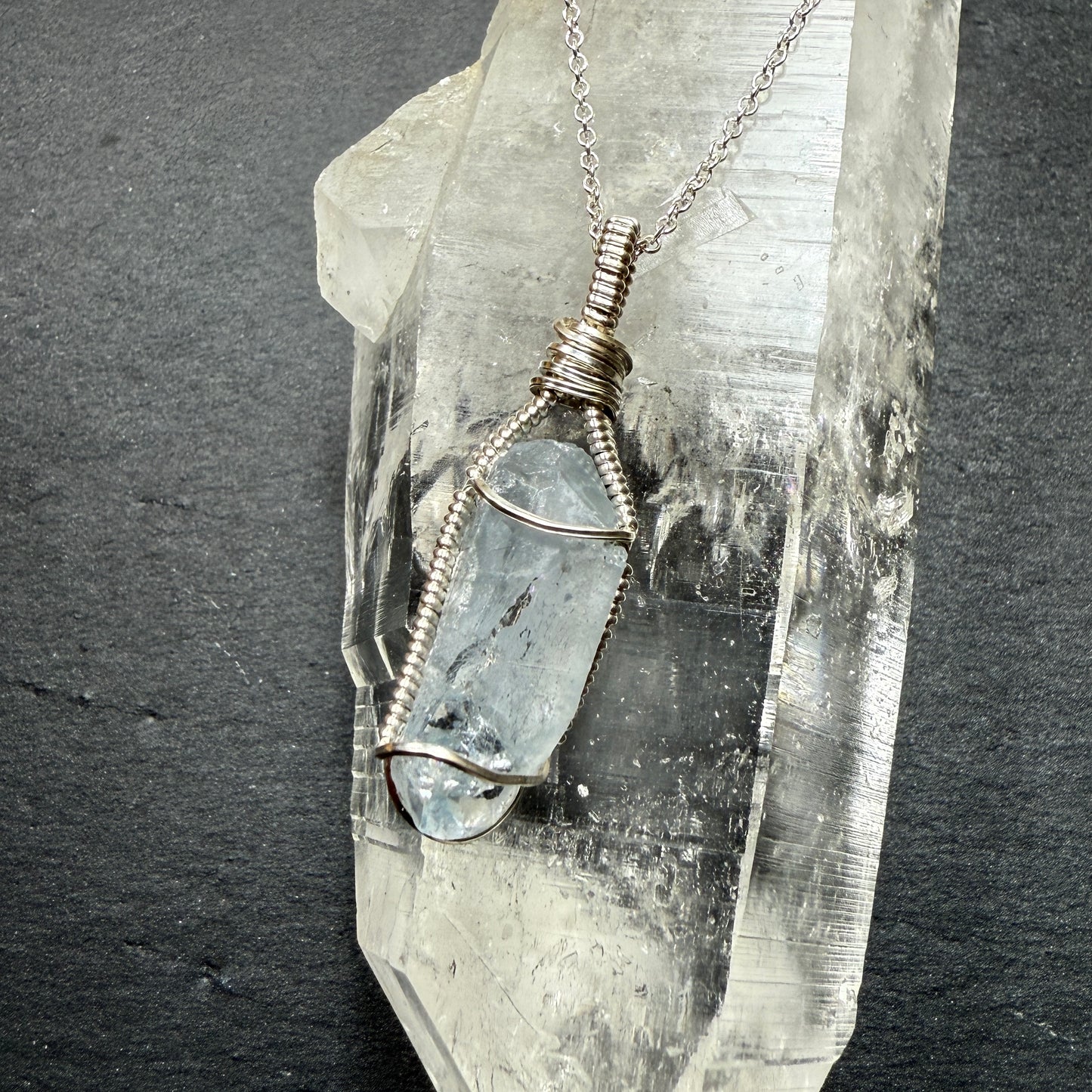 Celestite Crystal Pendant