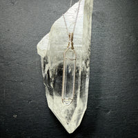 Lemurian Quartz Crystal Pendant