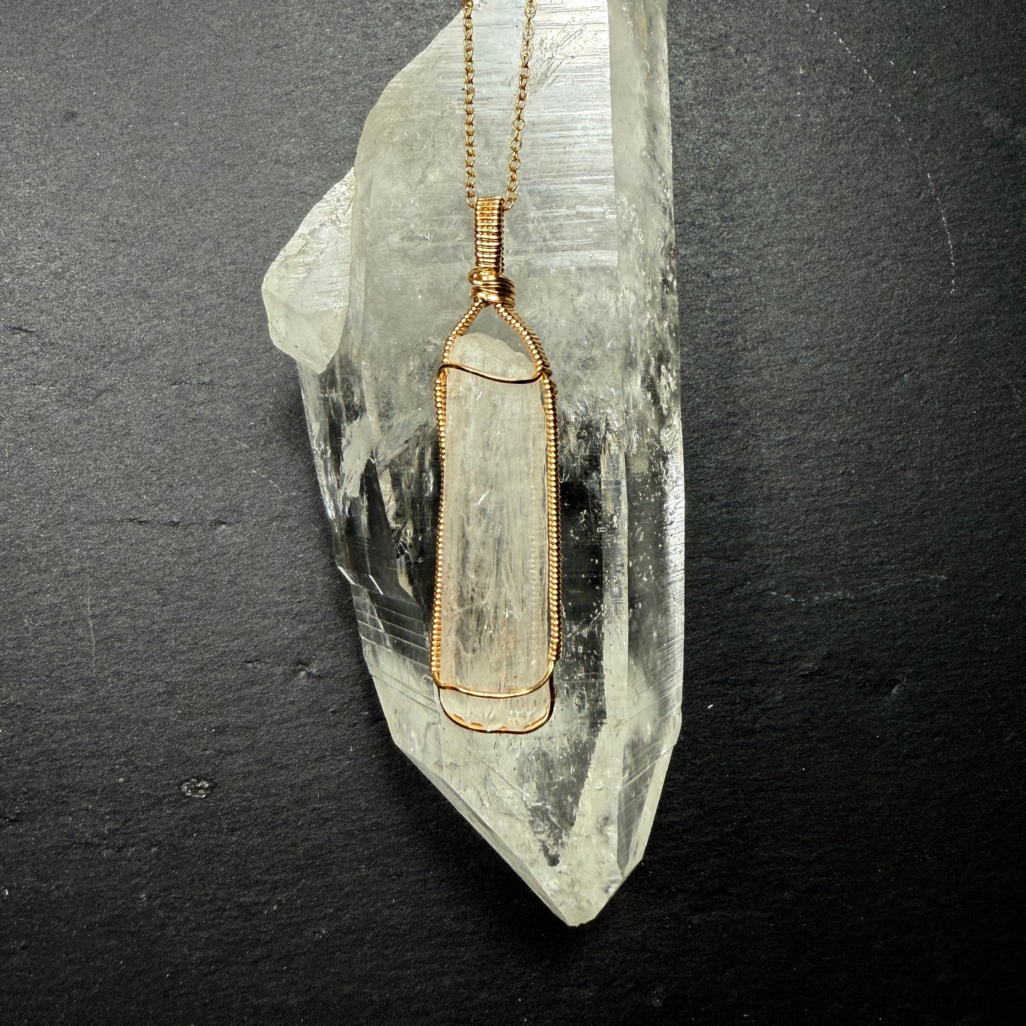 Scolecite Crystal Pendant