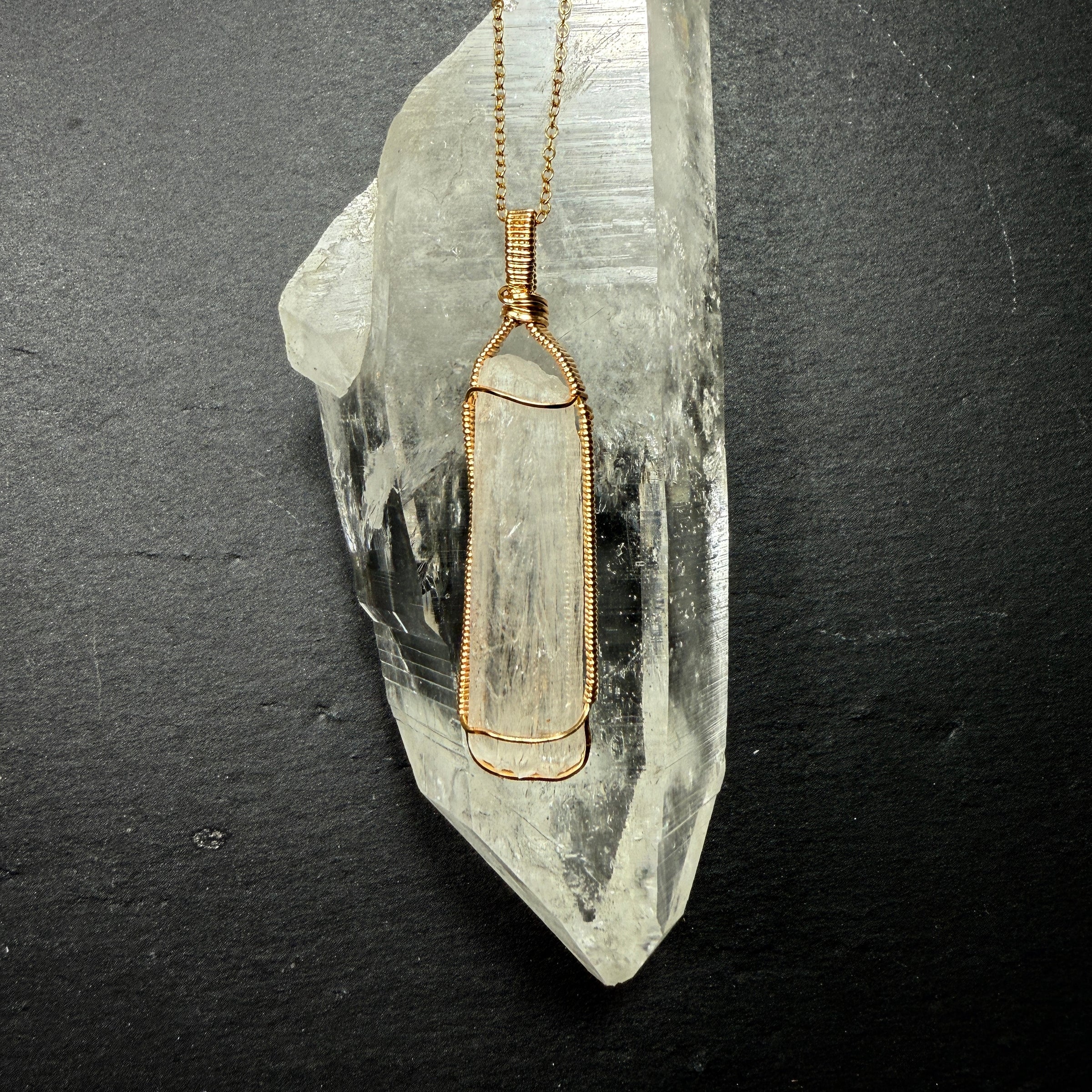 Scolecite Crystal Pendant