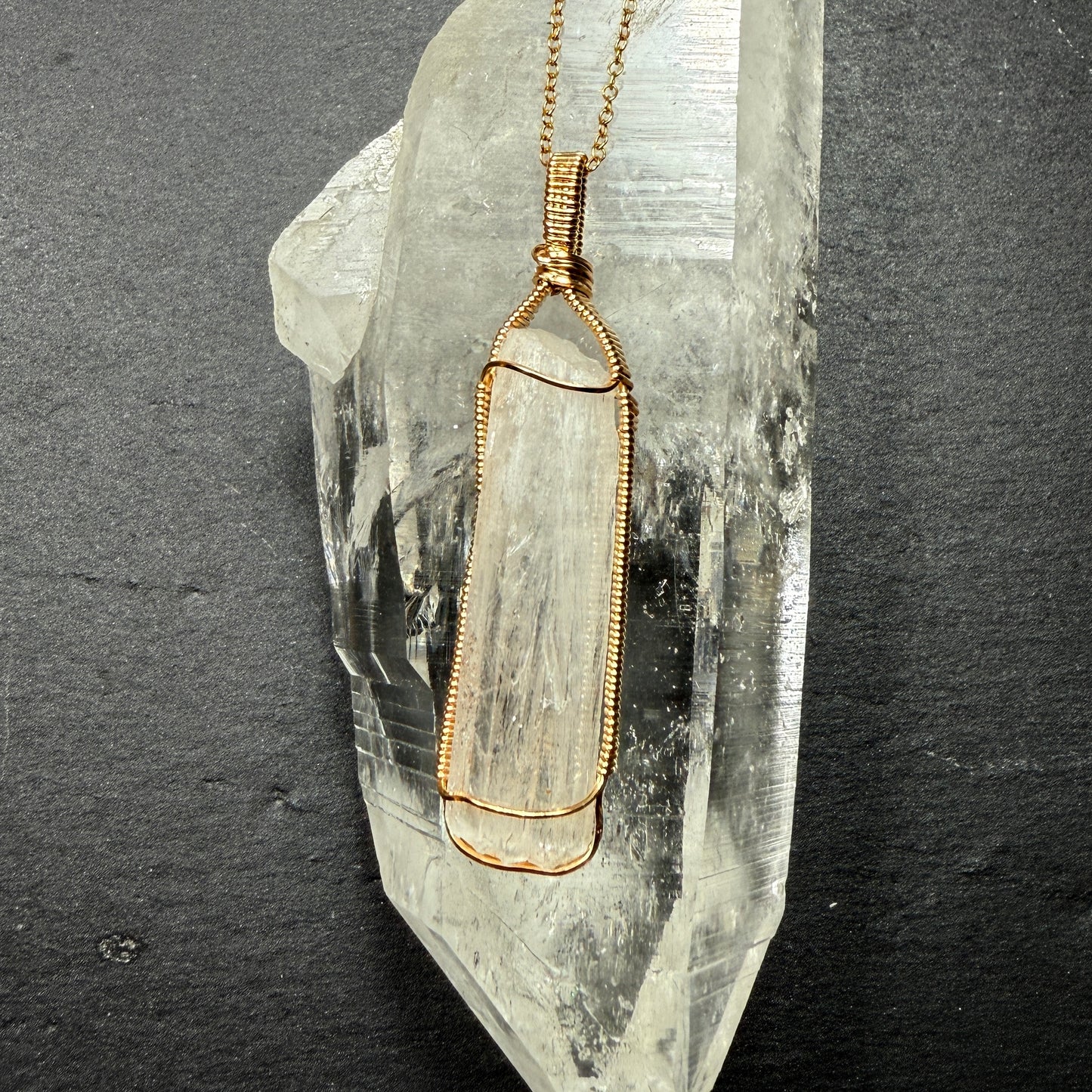 Scolecite Crystal Pendant