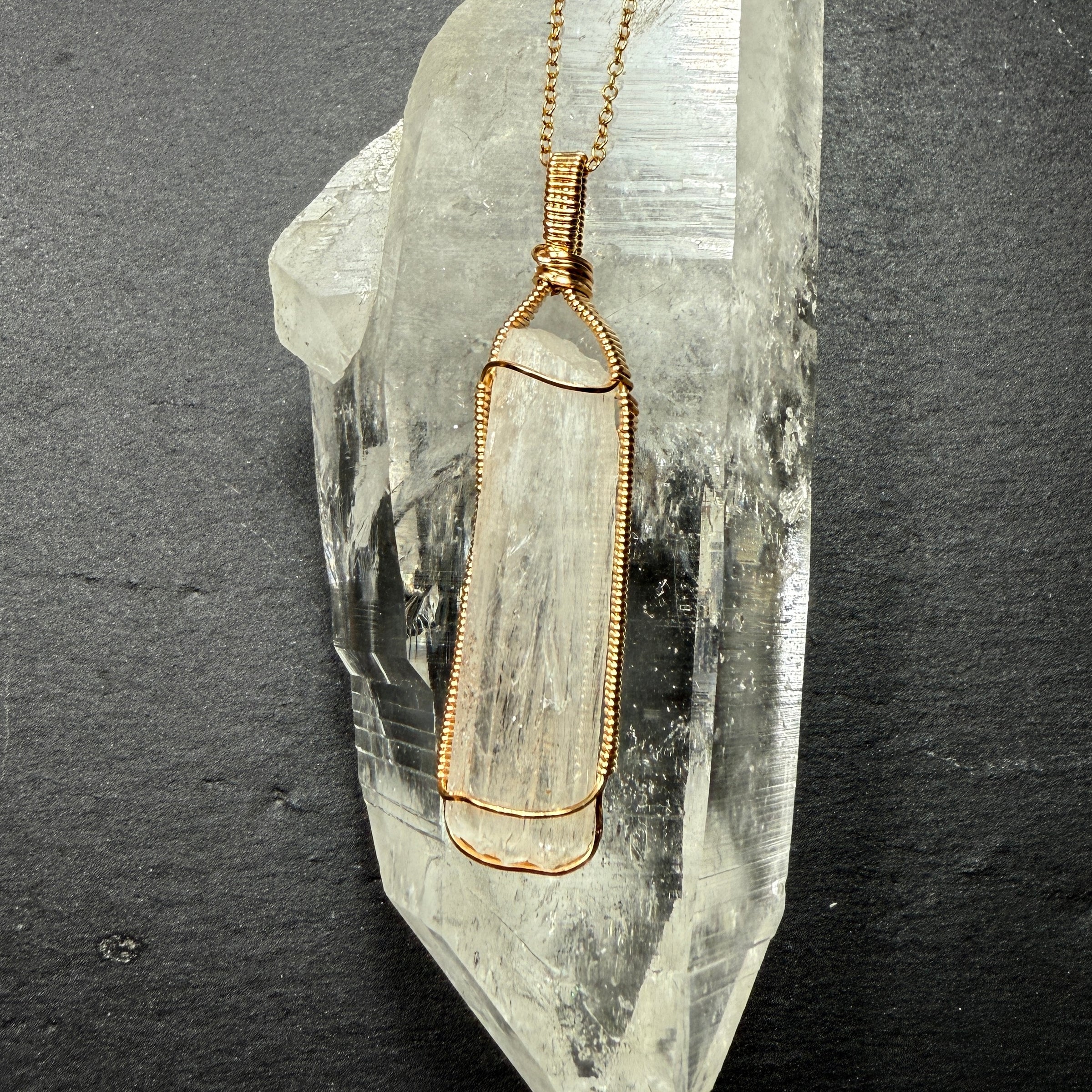 Scolecite Crystal Pendant