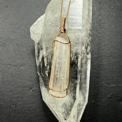 Scolecite Crystal Pendant