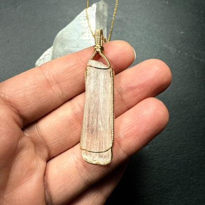 Scolecite Crystal Pendant