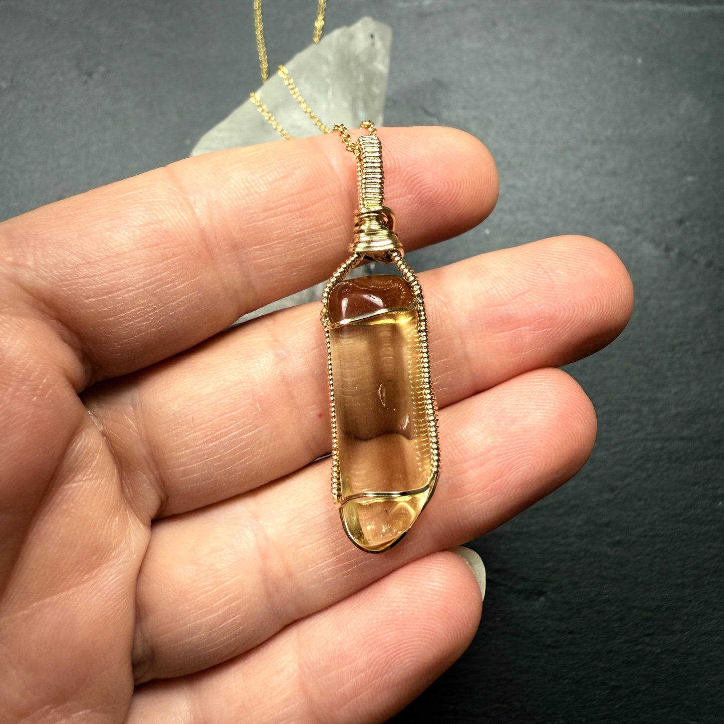 Natural Citrine Pendant