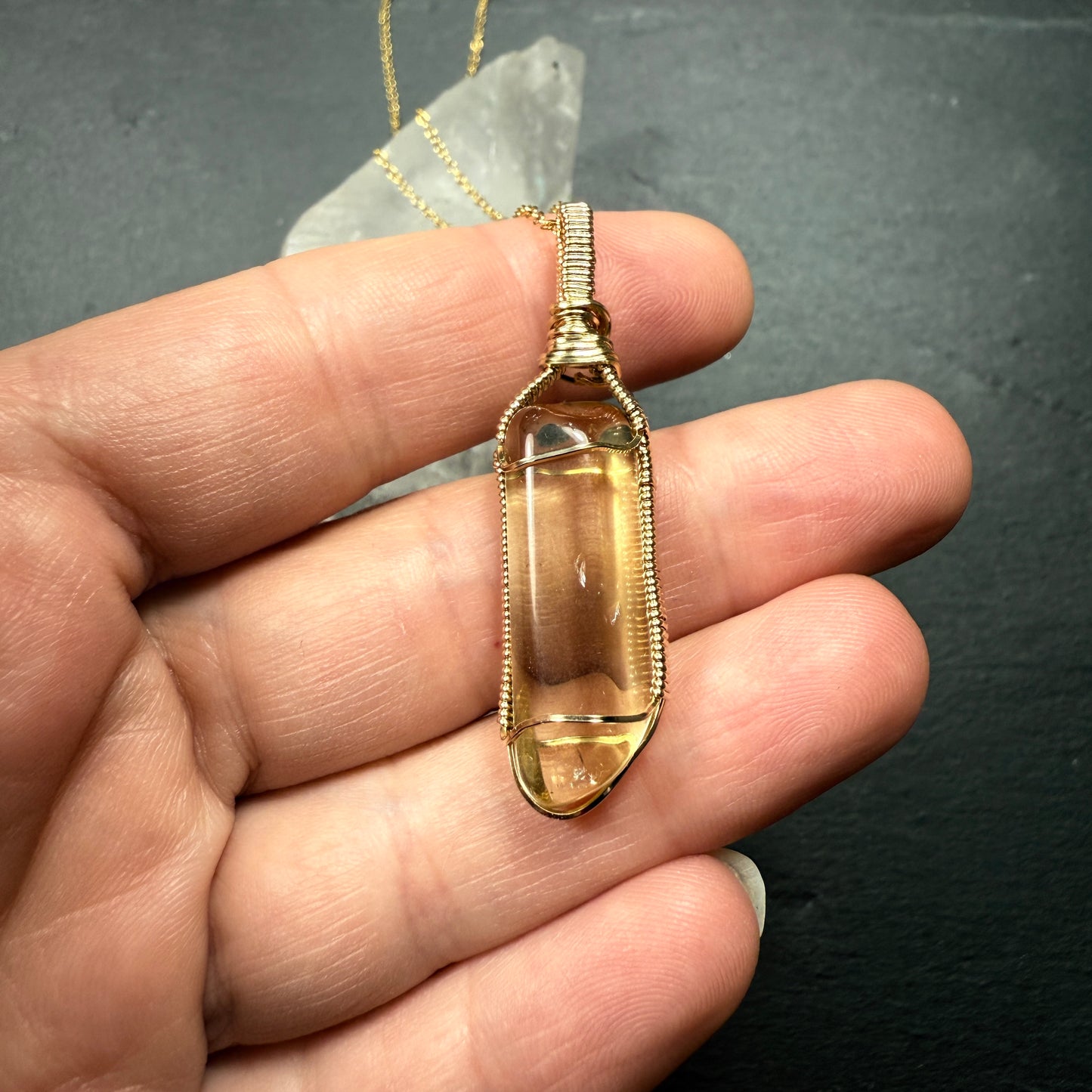 Natural Citrine Pendant