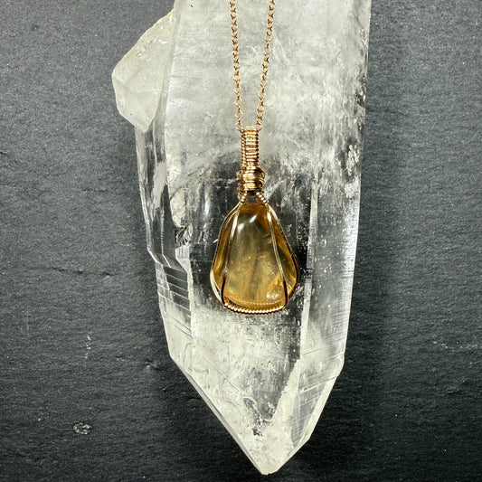 Natural Citrine Pendant