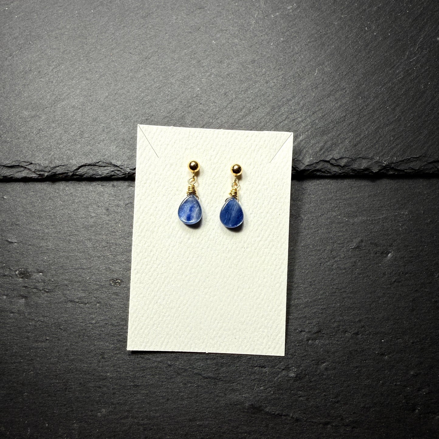 Blue Kyanite 14k Gold Filled Earrings