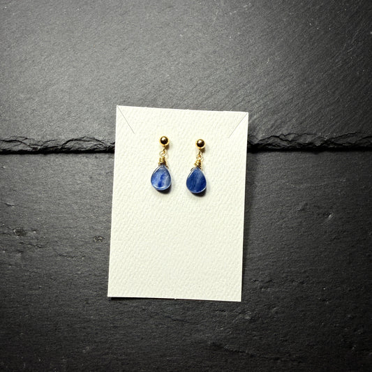 Blue Kyanite 14k Gold Filled Earrings
