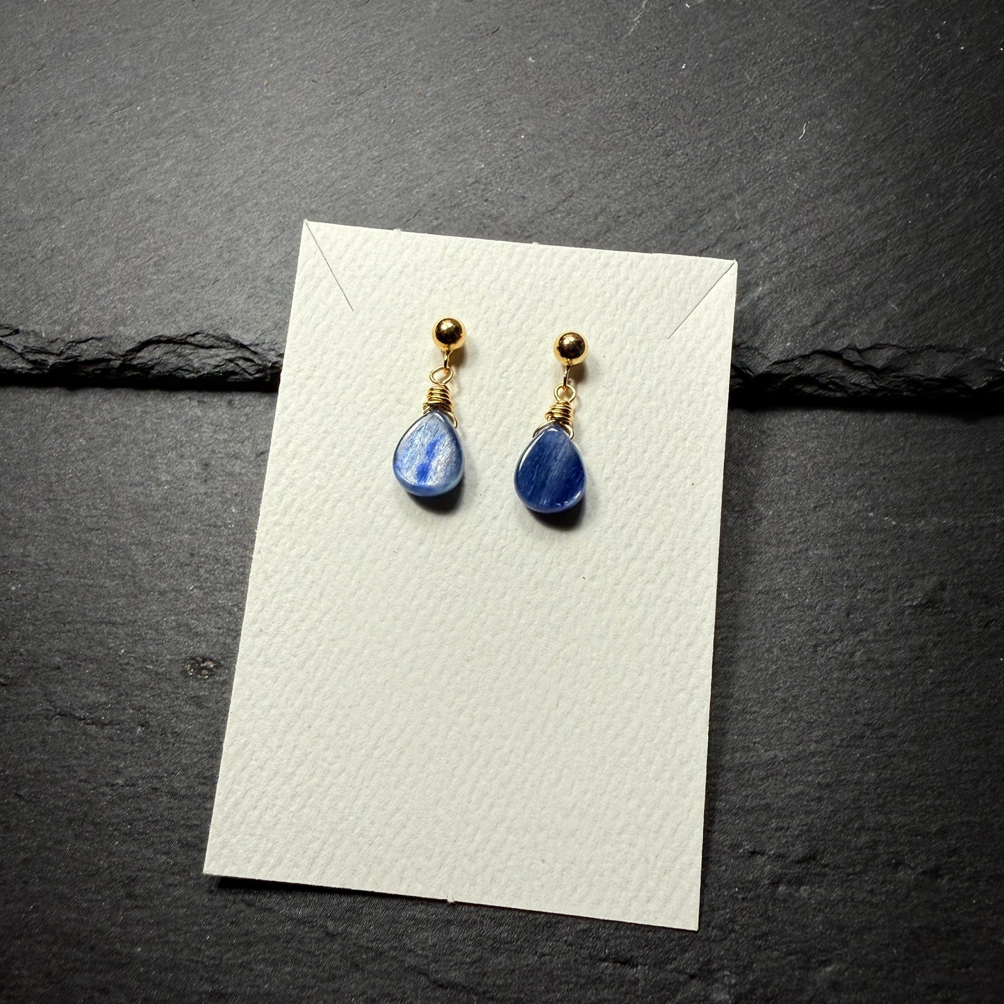 Blue Kyanite 14k Gold Filled Earrings