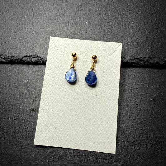 Blue Kyanite 14k Gold Filled Earrings