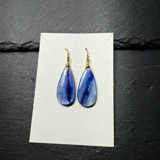 Blue Kyanite 14k Gold Filled Earrings