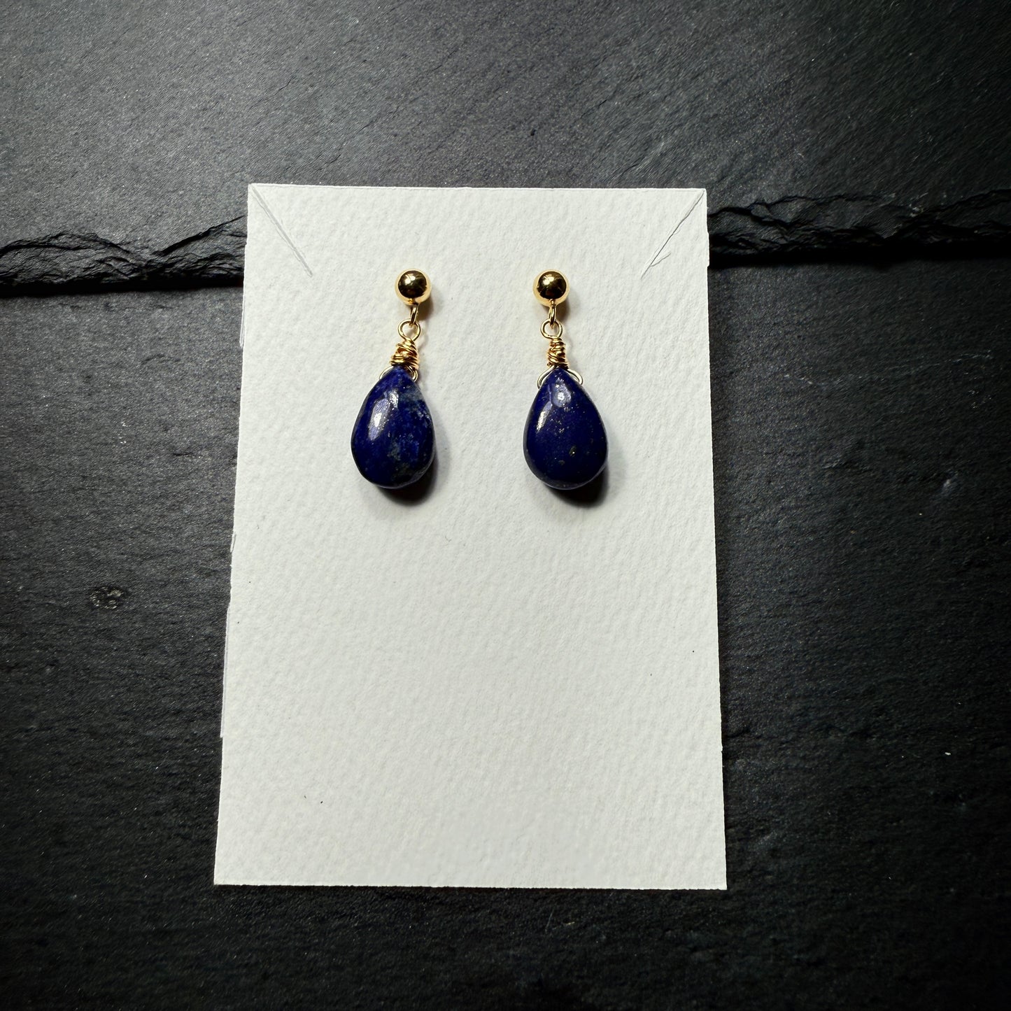 Lapis Lazuli 14k Gold Filled Earrings
