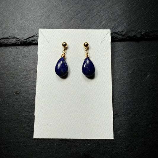 Lapis Lazuli 14k Gold Filled Earrings