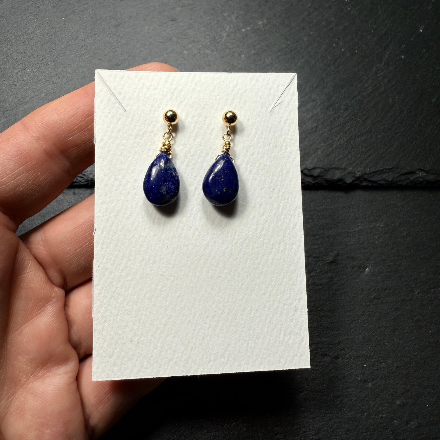 Lapis Lazuli 14k Gold Filled Earrings