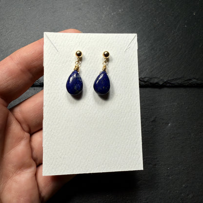 Lapis Lazuli 14k Gold Filled Earrings