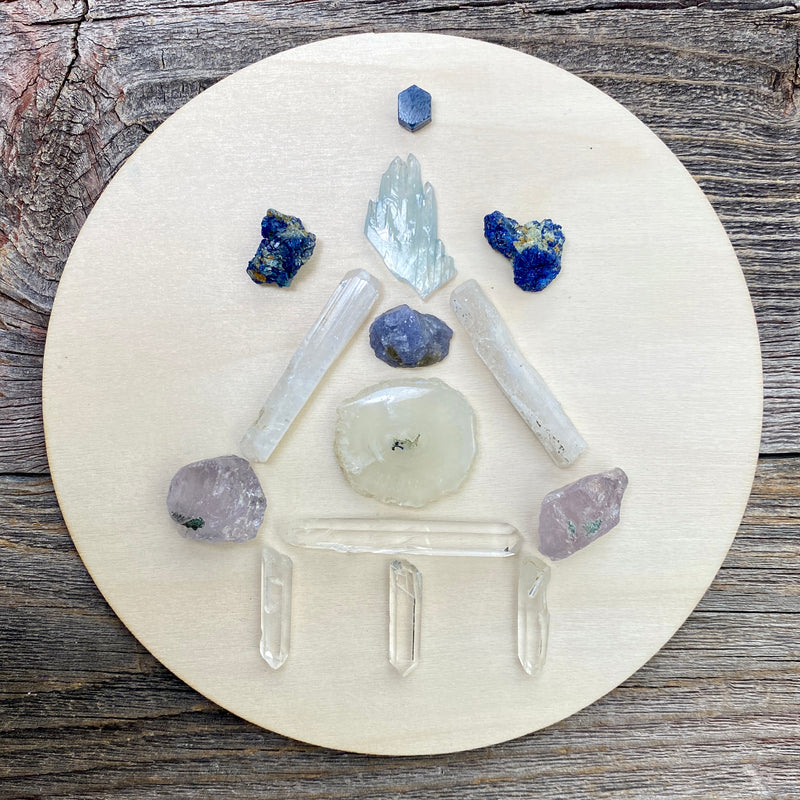 Forest Crystal Actinolite Phantom Quartz Pendant