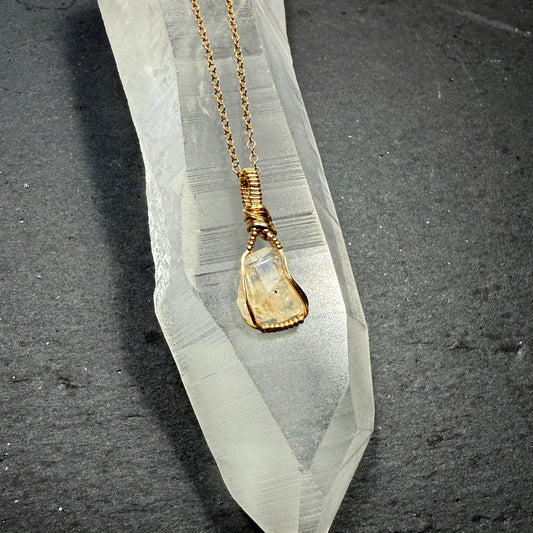 Phenakite Crystal Pendant