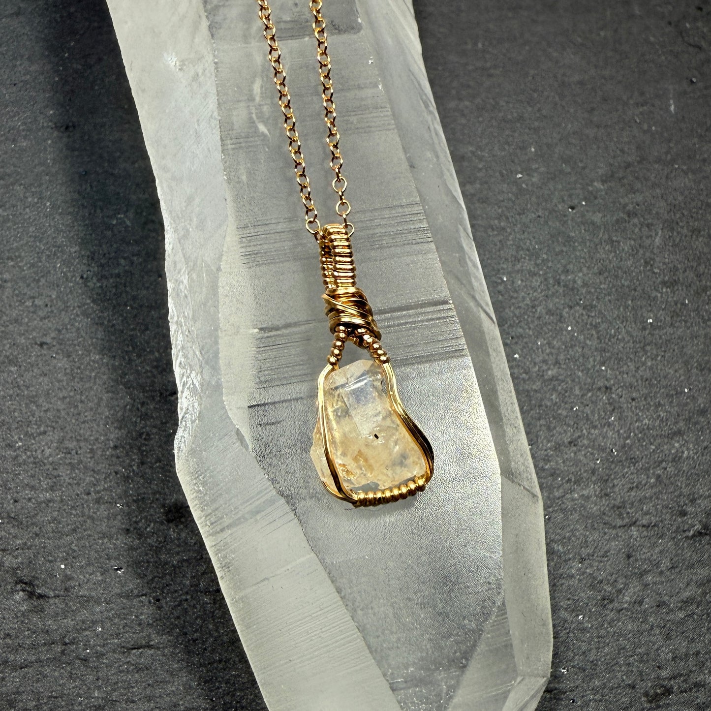 Phenakite Crystal Pendant