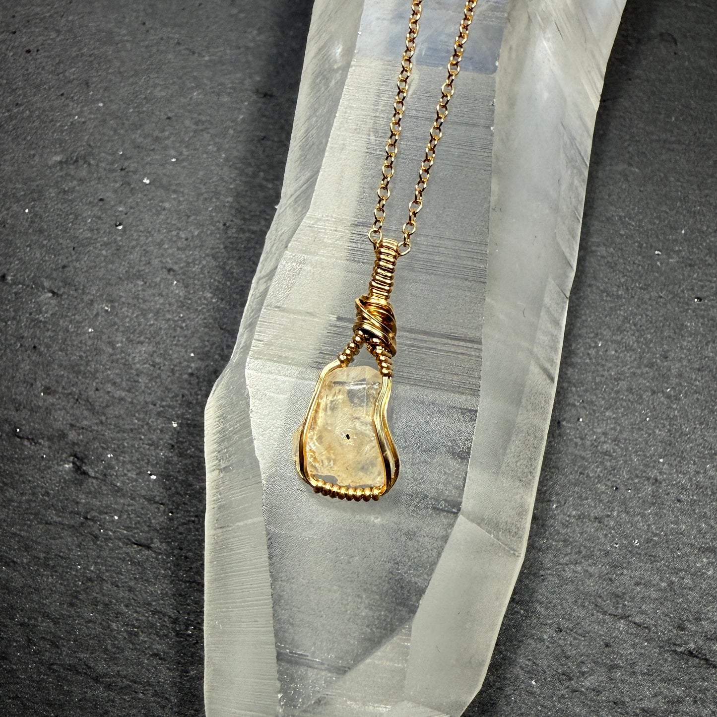 Phenakite Crystal Pendant