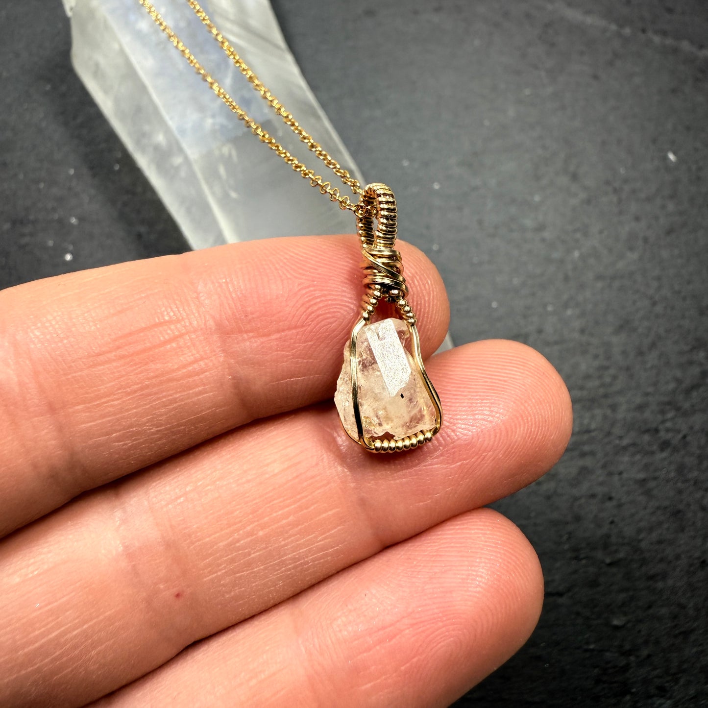 Phenakite Crystal Pendant