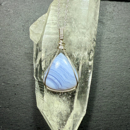 Blue Lace Agate Pendant