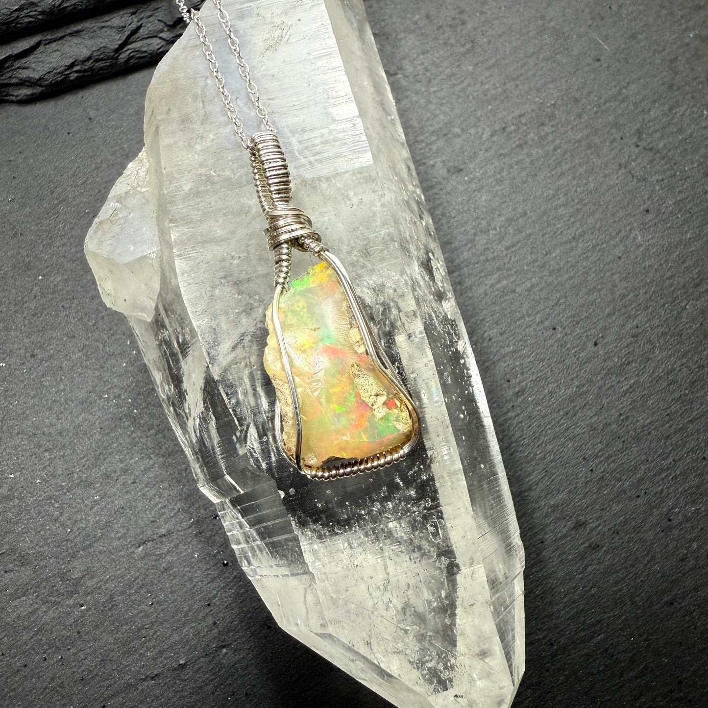 Opal Pendant - Natural Ethiopian Opal