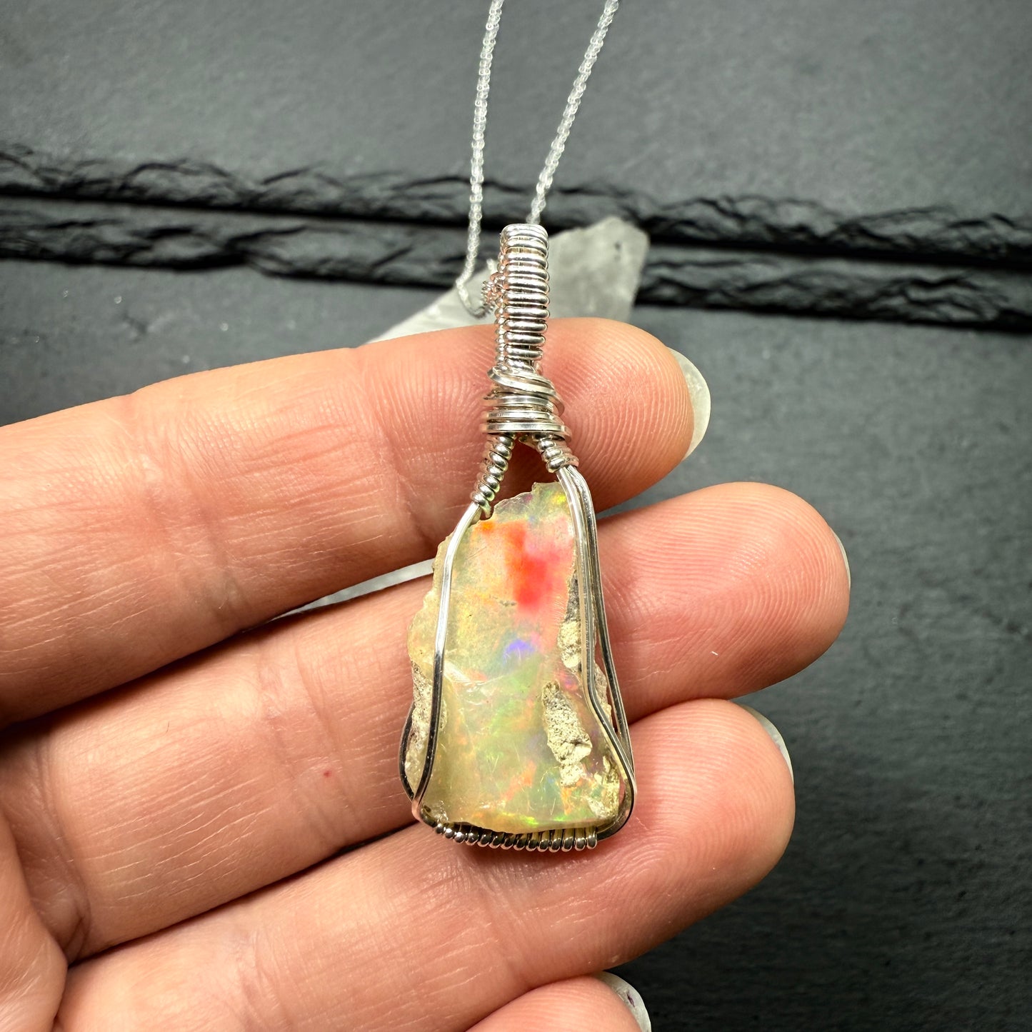 Opal Pendant - Natural Ethiopian Opal