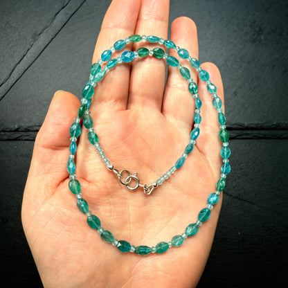 Blue Apatite Gemstone Necklace ~ Inner Vision