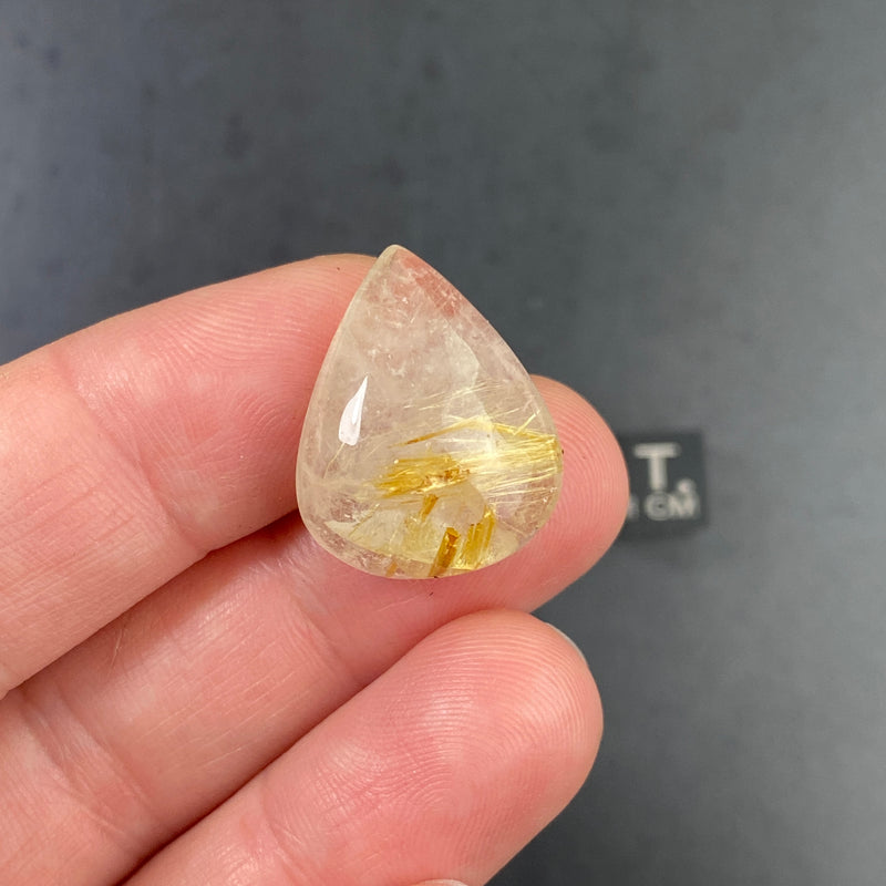 Rutilated Quartz Cabochon - 48