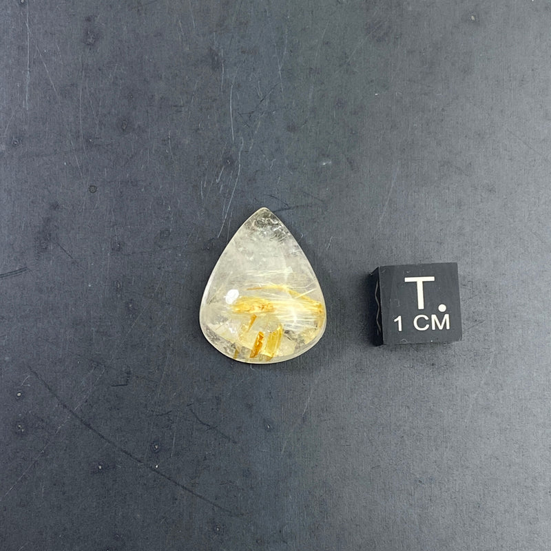 Rutilated Quartz Cabochon - 48
