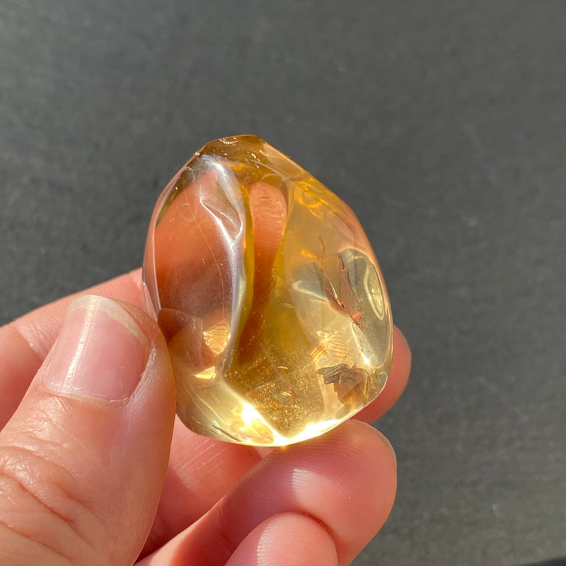 Citrine Natural Large Tumble Stone - 5