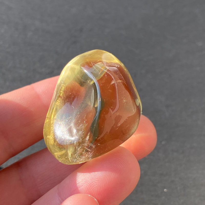 Citrine Natural Large Tumble Stone - 12