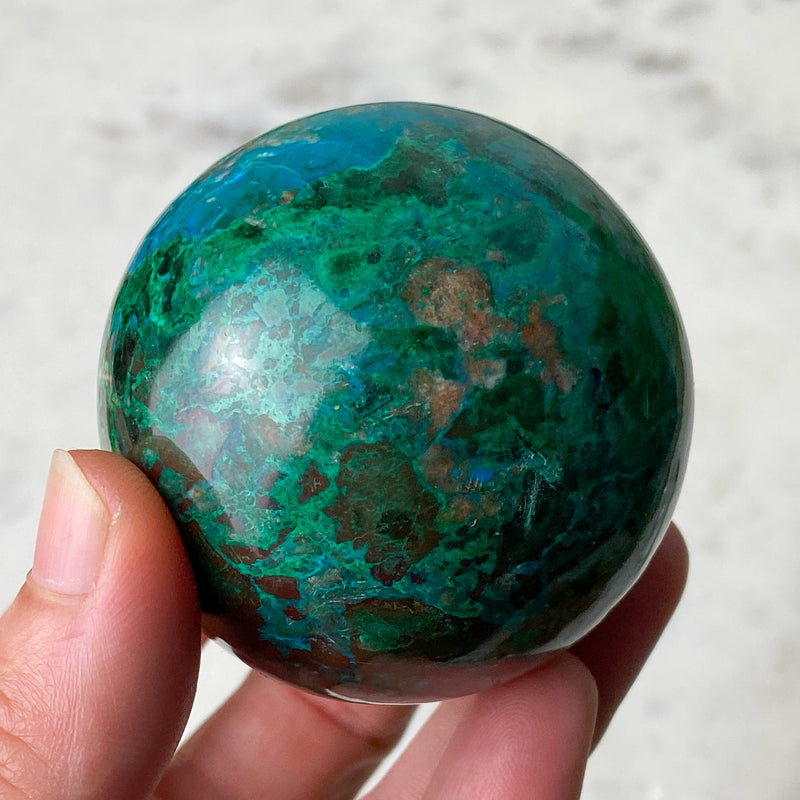 Chrysocolla Sphere - 13