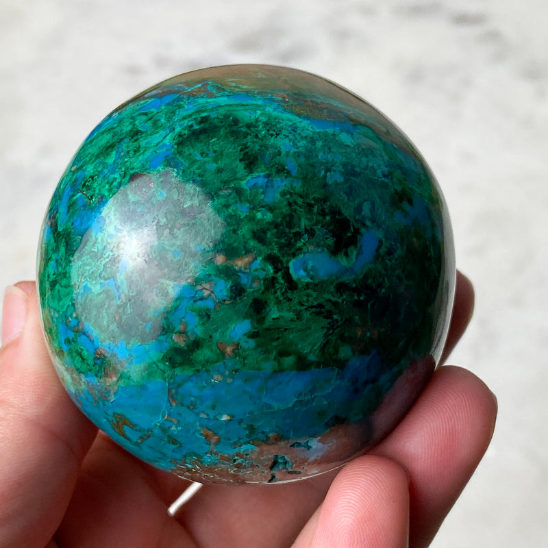 Chrysocolla Sphere - 14